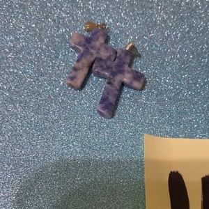 Sodalite Gemstone Cross with Bail